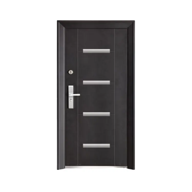 Puerta de seguridad de acero para entrada de Ghana, precio de puerta Exterior de acero, diseño gráfico, laminado en frío o hoja galvanizada BD