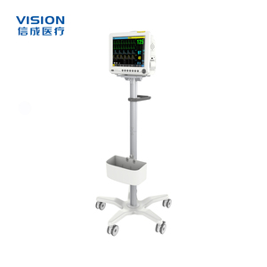 Xách tay Vital Signs Monitor Xe đẩy đa Thông số bệnh nhân Thiết bị giám sát thiết kế công nghiệp kim loại giỏ cho bệnh viện sử dụng - Product Image 1