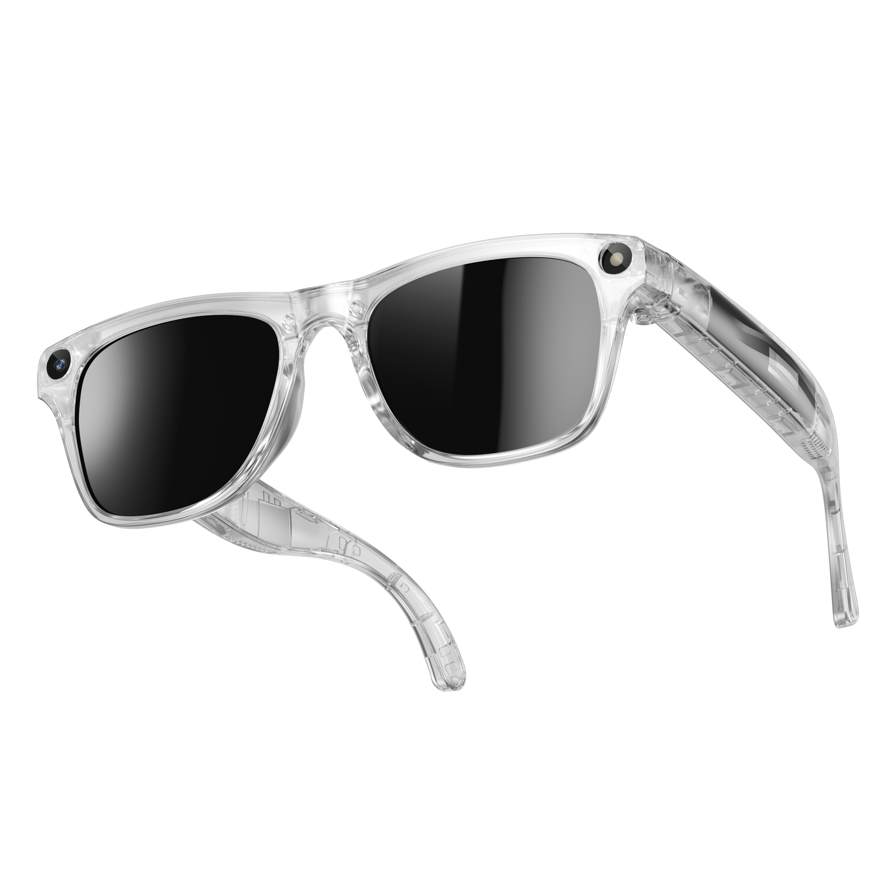 Lunettes de soleil à monture transparente
