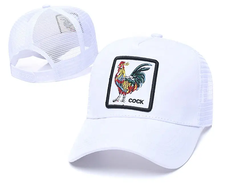 Meilleure vente chapeau d'ombrage solaire d'été Image animale Casquette de baseball brodée du zodiaque chinois