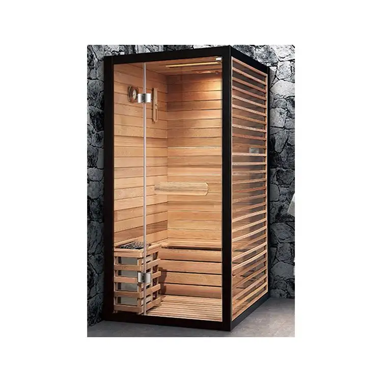 Sauna infrarrojo de cristal, Sauna hecho en casa, ducha