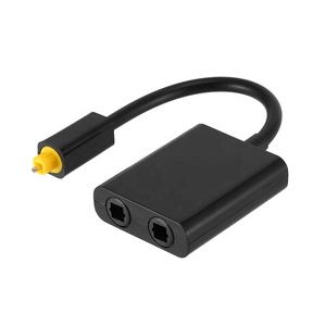 1x2 Toslink <strong>Splitter</strong> Digital Optical Fiber Optic Audio <strong>1</strong> to 2 Toslink <strong>Splitter</strong> Cable Adapter <strong>1</strong> in 2 Out - Product Image 1