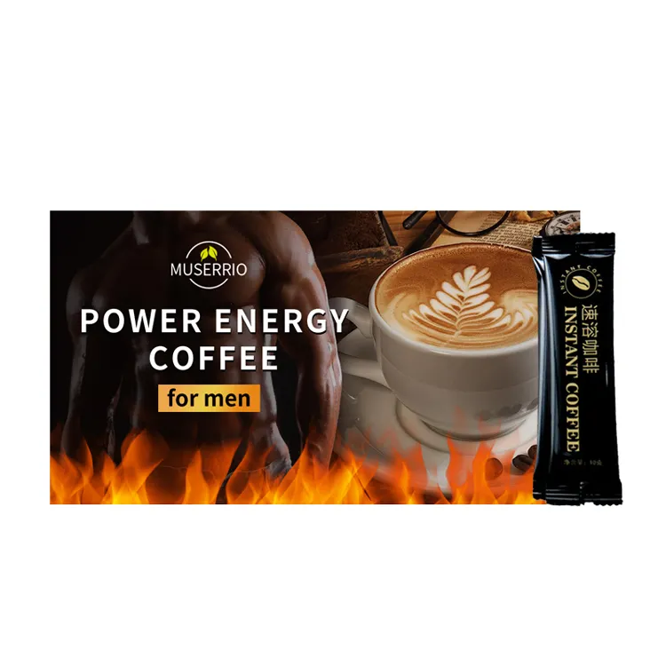 Libido Zucker Kräuter Mann Power Energie Maca Kaffee für sexuelle Leistung