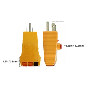 Probador de salida para probador de circuito de puesta a tierra, probador de puesta a tierra, probador de enchufe GFCI y probador de receptáculo para uso doméstico - Product Image 5