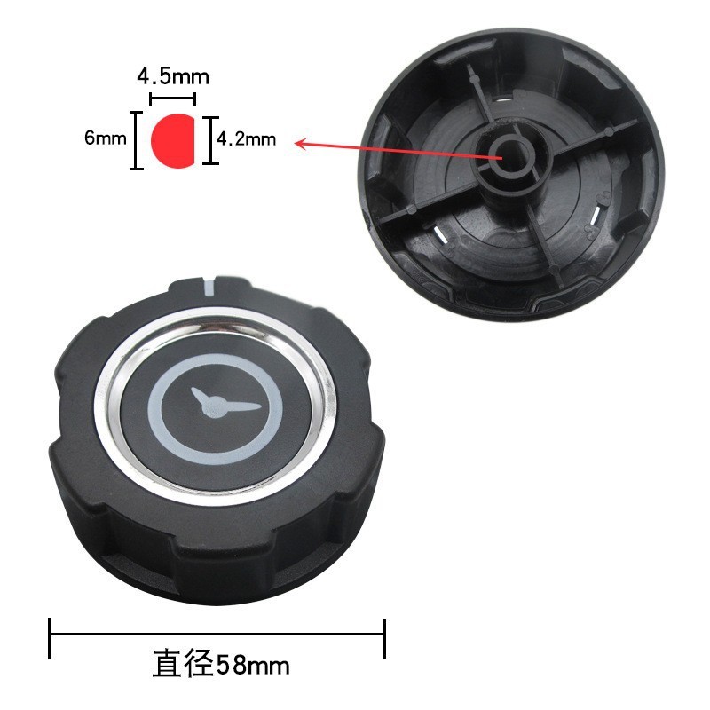 Luxury knob (sold separately)