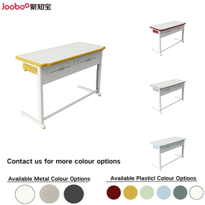 Zweisitzer Schüler Schreibtische Langlebiger Schüler Schreibtisch und Stuhl Set OEM Primary High School Höhen verstellbarer Schreibtisch - Product Image 4