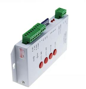 Controlador LED RGB a todo color T1000S, controlador programable de píxeles con tarjeta SD para tira de luces led WS2811 WS2812B