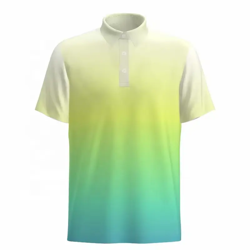 Camisetas de golfe masculinas de poliéster de manga curta de secagem rápida e respirável para promoção de modelos explosivos