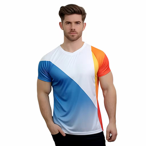 MT007 dikiş işlemi çalışan tekli hafif maraton yetişkinler için özel tasarım süblimasyon baskı spor salonu için üst giyim koşu - Product Image 6