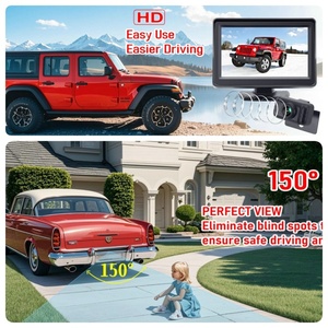 4.3&quot; TFT <strong>LCD</strong> Car Rear View Monitor Kit with Waterproof Mini Backup <strong>Reverse</strong> Camera Vehicle Reversing Aid <strong>System</strong> - Product Image 5