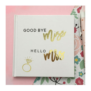 LABON Gold Ring Foil Wedding Custom Miss to Mrs Guest <strong>Vow</strong> <strong>Book</strong> Alternative Planner <strong>Book</strong> Guest Sign Party Memory <strong>Book</strong>