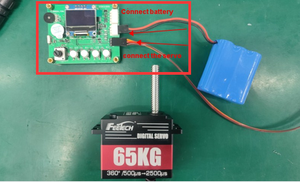 RobotGeek 60KG Metal RC Servo Motor Test Board 0-360 Continuous Rotation with Magnetic High Torque Remote <strong>Controlled</strong> Hobby Servo