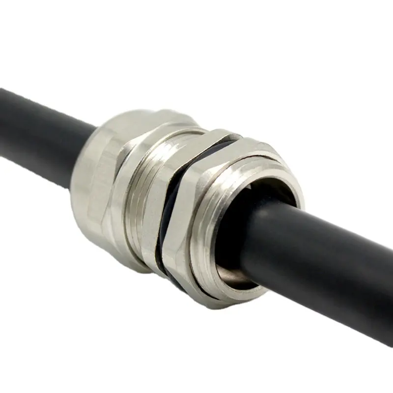 Conectores de cabo metálico m27 m18 m8, alta precisão, glândula m12 m20 m25 m16 conectores de cabo de baixa tensão à prova d' água