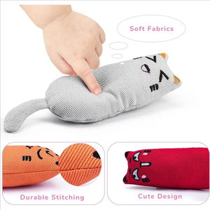 Premium Natural <strong>Catnip</strong> Plush <strong>Cat</strong> <strong>Toys</strong> Soft Interactive Pet Gifts for <strong>Cats</strong>
