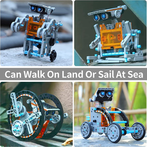 12 in 1教育用ソーラーロボット玩具STEM 13 in 1 DIY教育科学実験キットソーラーロボット電子玩具 - Product Image 3