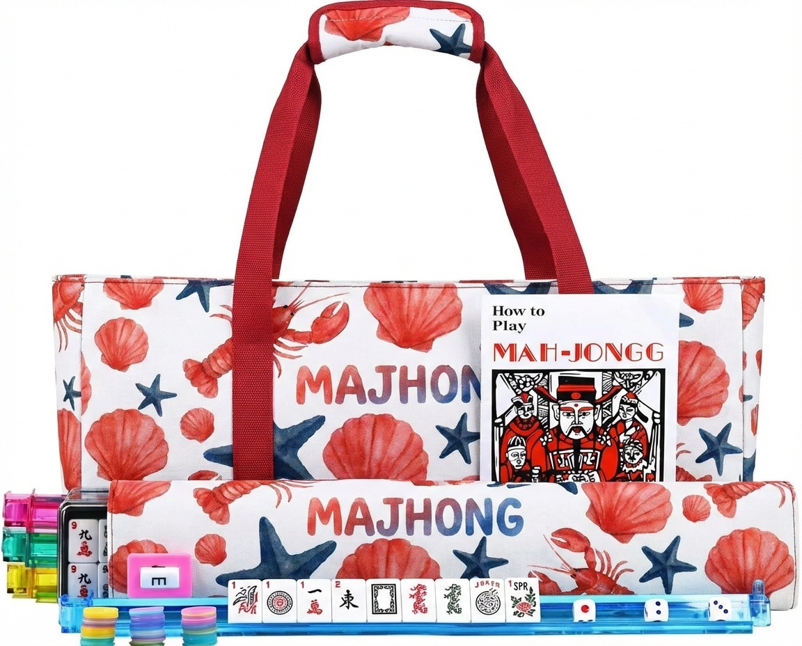 Ensemble de 3 pièces de mahjong étoile de mer coquille de vent océan