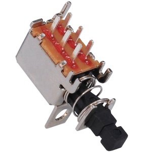 DPDT 6 Pin 2 NO 2 interruttore a chiave con rivestimento NC chiusura automatica scatola TV unidirezionale interruttore a pulsante orizzontale - Product Image 5
