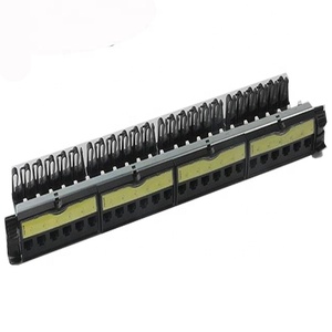 法国型可拆卸加载24端口19英寸网络配线架UTP CAT6/CAT6A Rj45罗格朗非屏蔽配线架 - Product Image 1