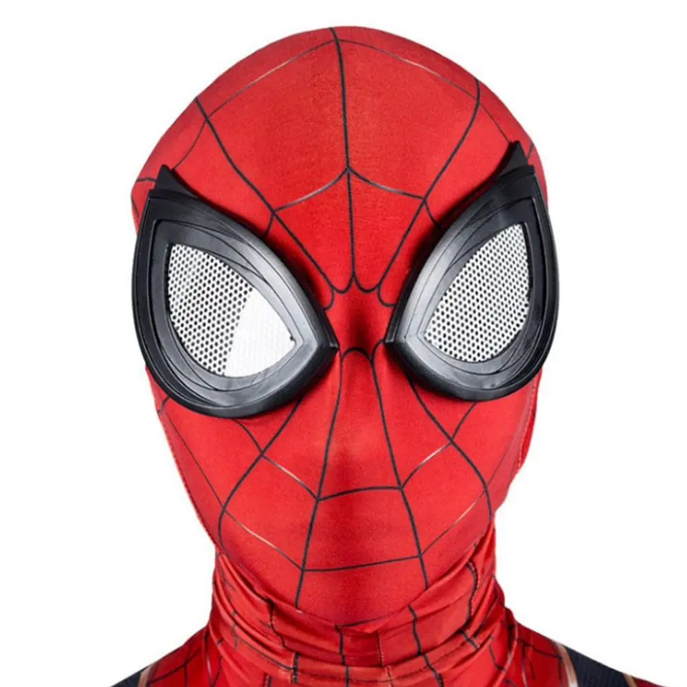 Máscara de cosplay de dia das bruxas, masculina, herói aranha, carnaval, respirável, máscara de festa de pano