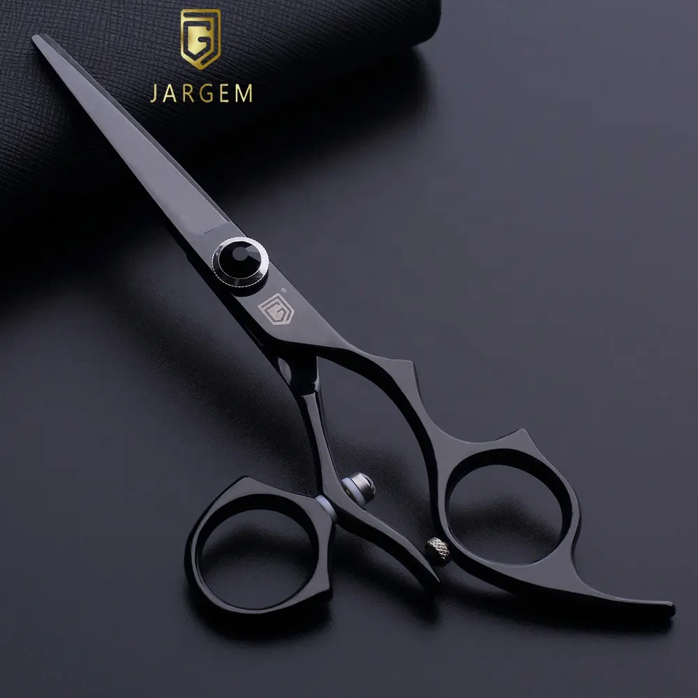 Профессиональные ножницы для стрижки волос, 6,0 дюйма, поворотные ножницы с черным покрытием