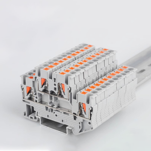 PTTB2.5 Bloque de terminales de doble capa en línea, interconexión ascendente y descendente, conexión de resorte sin herramientas, 4 orificios - Product Image 4