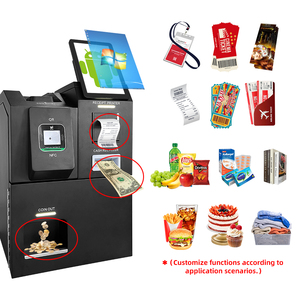 Quiosco de máquina ATM con software para restaurante de 10,1 pulgadas y 15,6 pulgadas, quioscos de pago POS con dispensador de efectivo, escáner de código QR - Product Image 1