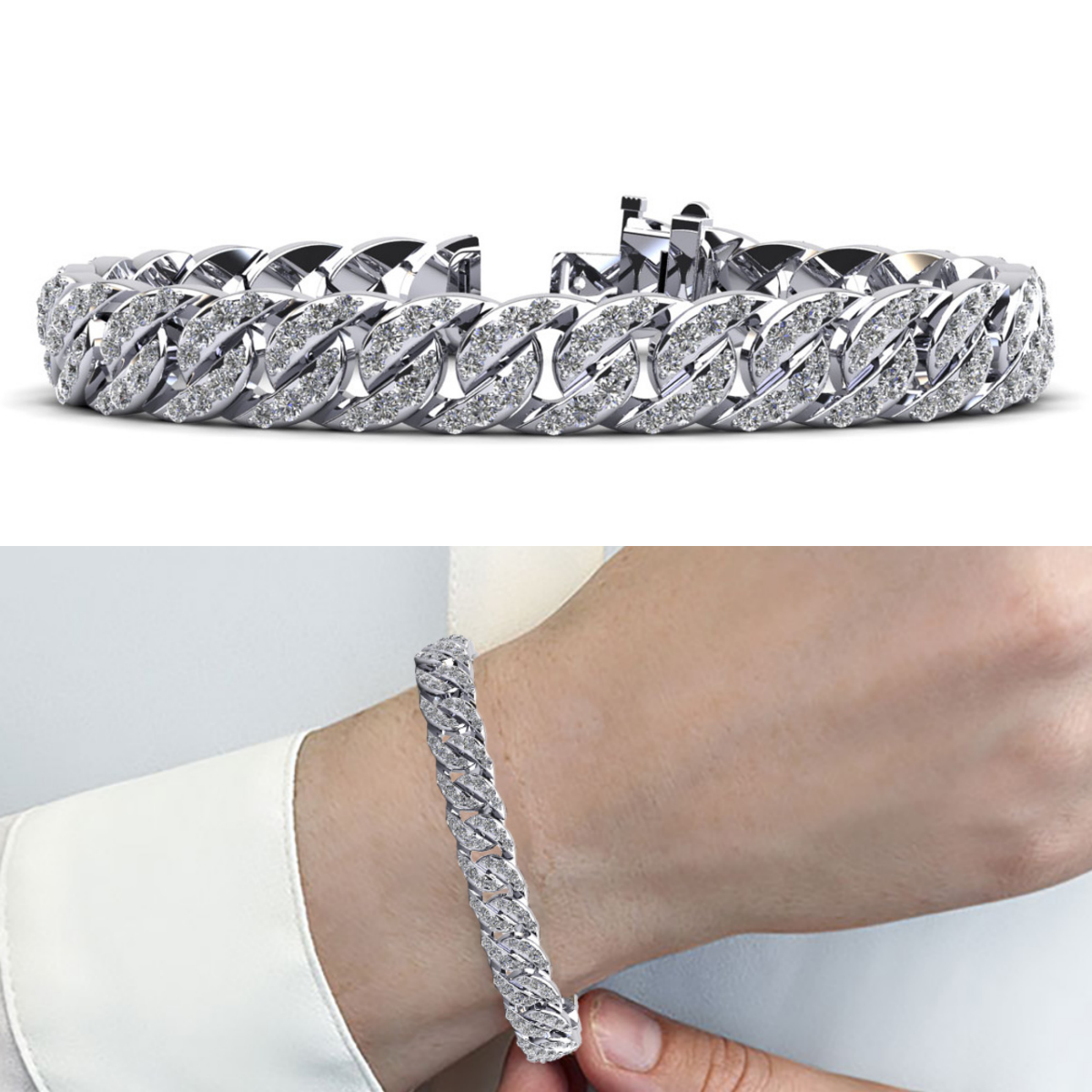 Tennis à maillons cubains qui se chevauchent