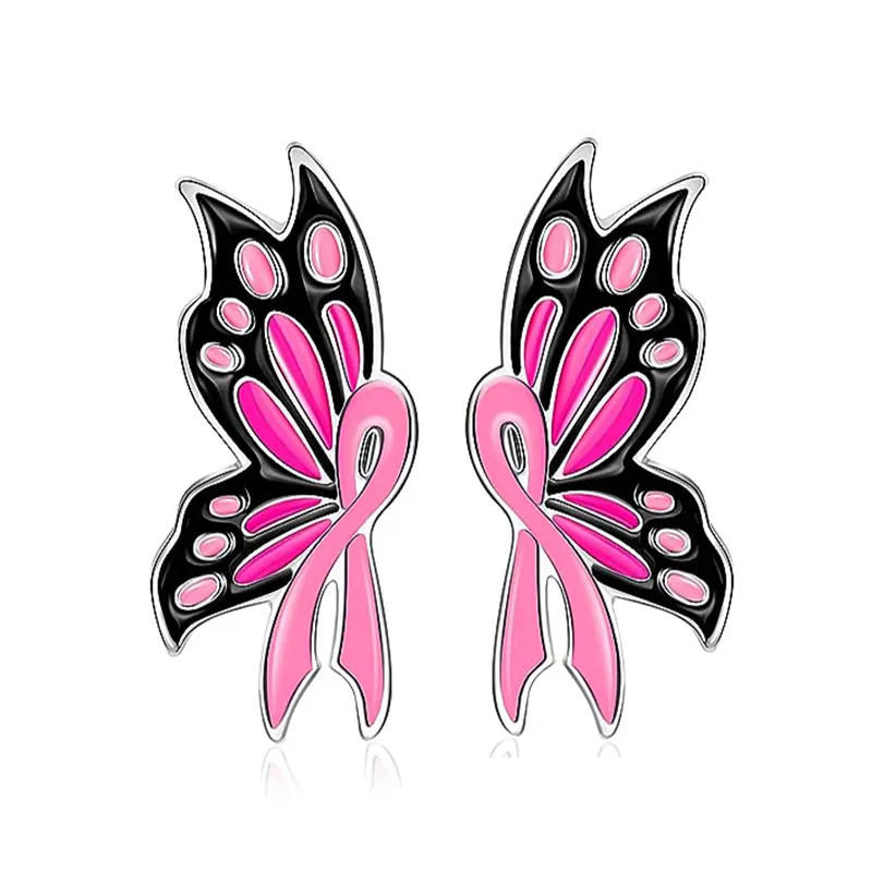 Gran oferta, abalorios de Metal, broche duro suave, personalizado para mujer, cinta de Color rosa, solapa, Pin esmaltado, insignia, Pin de concienciación sobre el cáncer de mama