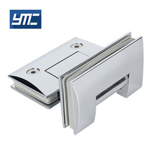 مفصل دش نحاسي زجاجي مزدوج الوجهين قابل للتعديل بدرجة YMC مع قفل درجة للأبواب من الخارج - Product Image 4