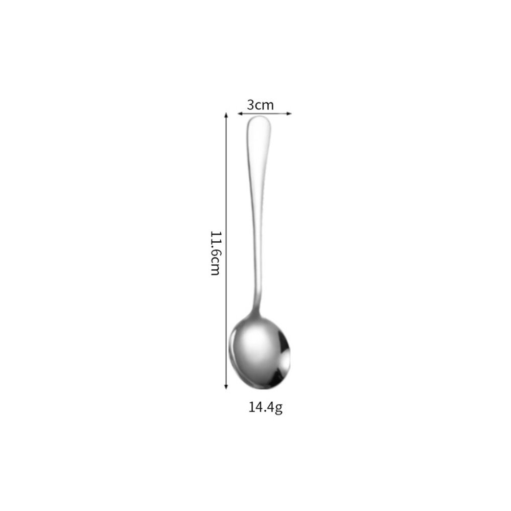 Silver- Coffee spoon- Round head