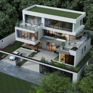 Prefabrik çevre prefabrik Villa ev lüks tam donanımlı dostu prefabrik evler 400m2 Modern modüler prefabrik ev