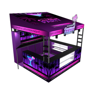 Tùy chỉnh nhôm Backlit Pub hiển thị xách tay seg in ấn hiện đại quán cà phê thanh Triển Lãm Đứng - Product Image 3