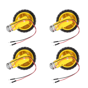 TT Motor Getriebe motor Doppel welle 200 U/min Übersetzungs verhältnis 1:48 Motor mit Reifenrad-Kit für Arduino DIY Smart Car Robot - Product Image 6