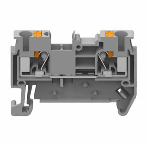 Ordinary 2-Wire <strong>Push</strong> Button <strong>Terminal</strong> <strong>Blocks</strong> with Spring Type Testing Socket 1-2200-1201 Wiring <strong>Terminals</strong> Side Center Markings - Product Image 2