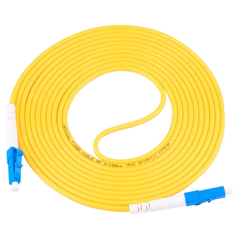 공장 가격 FTTH 싱글모드 단순한 2.0mm 3.0mm LC UPC 광섬유 접속 코드 3M