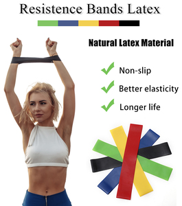 Látex e Borracha Ginástica <span class=keywords><strong>Loop</strong></span> Resistência Band Set Fitness Flex Exercício e Esticar Bandas Elásticas <span class=keywords><strong>Free</strong></span> Closed Set