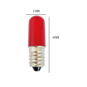 12V 24V 120V 230V E12 E141.5WイエローレッドグリーンブルーT15LEDフィラメント電球