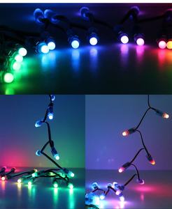 LEDピクセルストリングライトRGBフルカラープログラマブルWs2811 12mm防水スマートピクセルクリスマスライト - Product Image 5