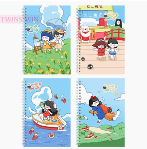 A5 Spulen buch Cartoon Panda Notizbuch Subloose-Blatt Papier Student Cross Line Schulheft 3454 - Product Image 1