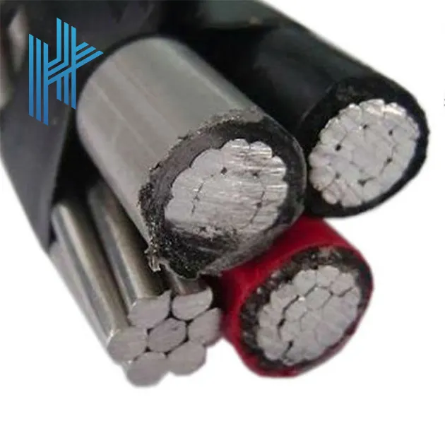 Cable auxiliar de 4 núcleos, 70 mm2, XLPE, cable ABC aislado, servicio de caída