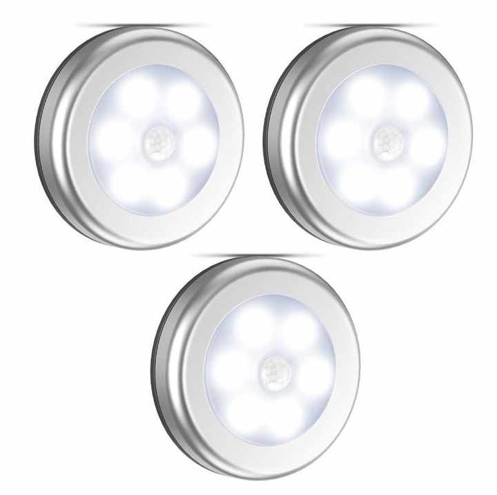 ไฟเซ็นเซอร์ไฟกลางคืน LED ที่ใช้แบตเตอรี่เคลื่อนไหวแบบกําหนดเองจากโรงงาน