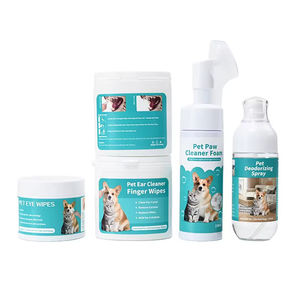 Toilettage pour animaux de compagnie meilleur vendeur fournisseur ensemble de lingettes de nettoyage des dents oreille oeil patte ensemble pour chiens et chats autonettoyant en gros - Product Image 3