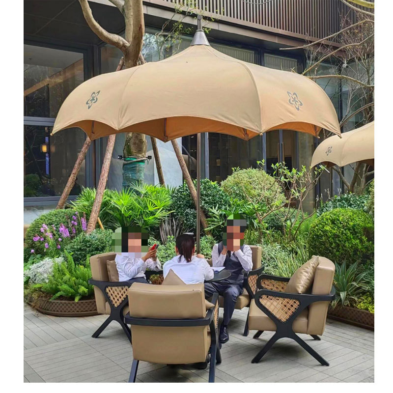 Parasol kaki profond