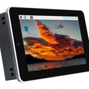 Waves hare 7-Zoll-Touchscreen-All-In-One-Kit Entwickelt für Raspberry Pi CM4 5MP Kamera Aluminium gehäuse