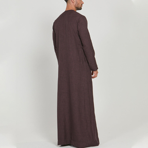 Erkekler için yeni Trend fas Thobe toptan jumen erkekler için arapça Thobe katar erkekler Thobe müslüman uzun elbise müslüman elbise - Product Image 6