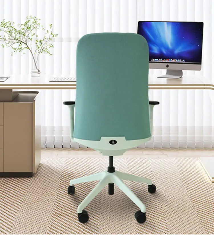 Importateur moderne ergonomique roulant rotatif tâche patron maille ordinateur chaise de bureau chambre maison blanc rose