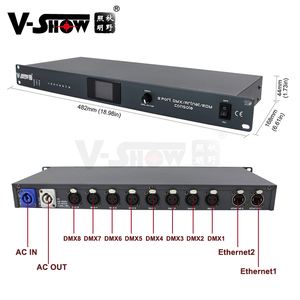 VSHOW ARD08 доставка от европейского контроллера ArtNet DMX 8 портов сетевой преобразователь вход 8*512 Канал выходной контроллер - Product Image 3