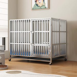 <span class=keywords><strong>Cage</strong></span> pliable xxl résistante aux chocs pour chien caisse voiture métal bondage <span class=keywords><strong>cage</strong></span> pour chien pliable grands meubles avec roues - Product Image 6