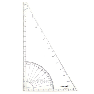 Kearing Acrylic tam giác Cai Trị 36cm Metric kích thước với độ 30 & <span class=keywords><strong>60</strong></span> cho nhà thiết kế thời trang may quilting crafting dự án # pm036 - Product Image 1