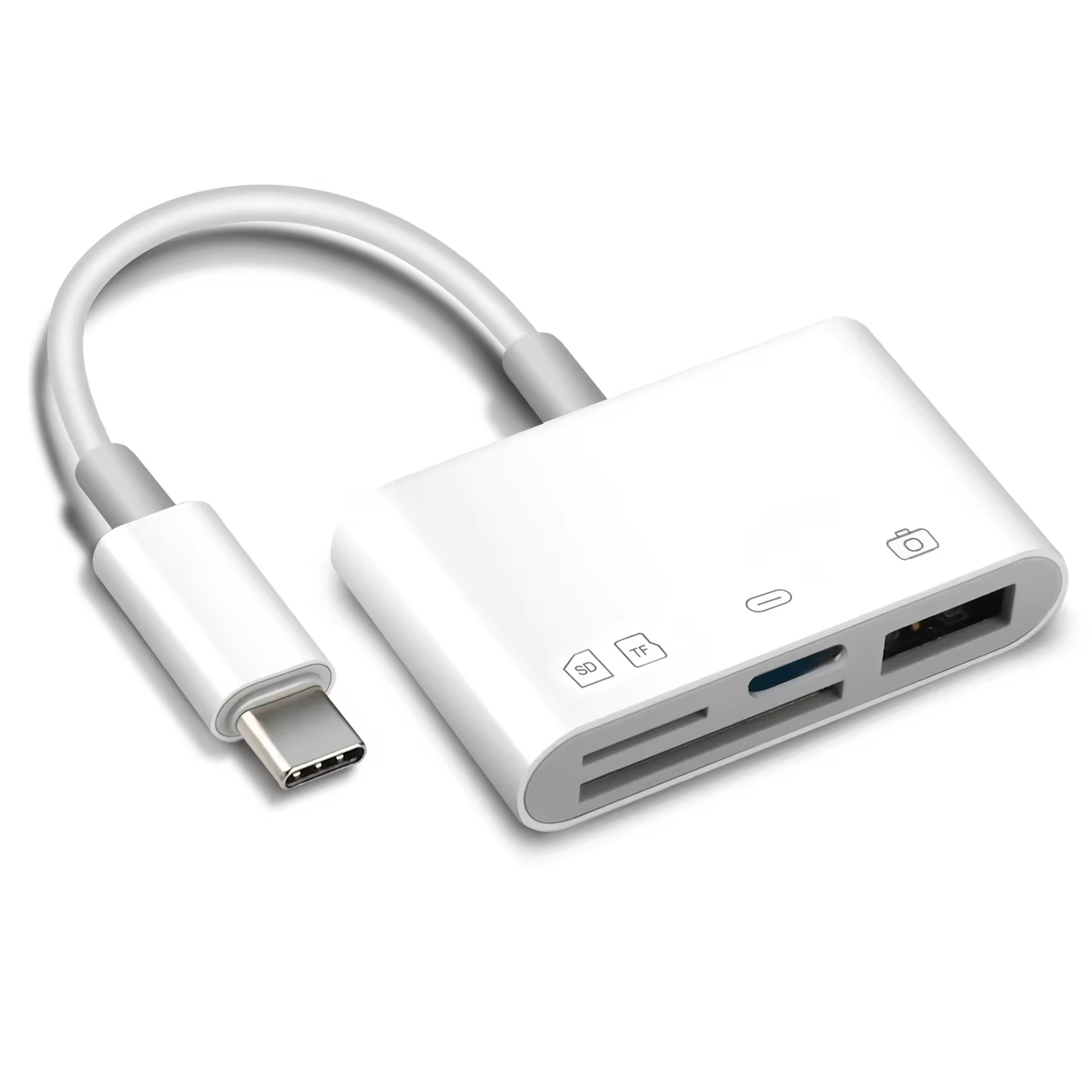 White D123C-Type-C (SD+TF+USB+TYPE-C)